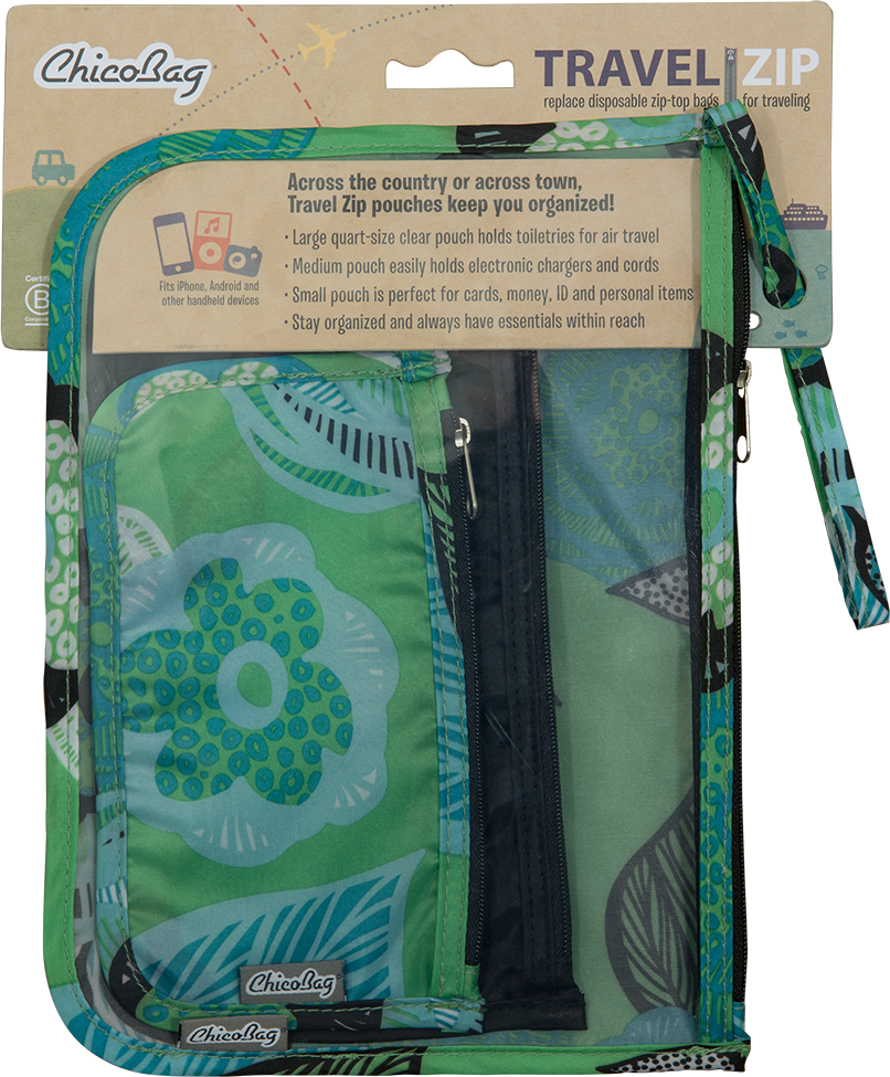 ChicoBag Travel Organization Pouches - Aqua Dreams