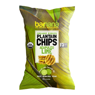 Barnana Organic Ridged Plantain Chips - Acapulco Lime
