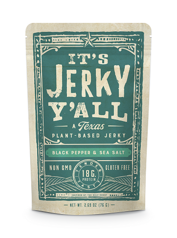It's Jerky Y'all Plant-Based Jerky - Black Pepper & Sea Salt