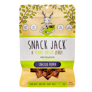 Snack Jack Jerky - A Plant-Based Jerky - Cracked Pepper