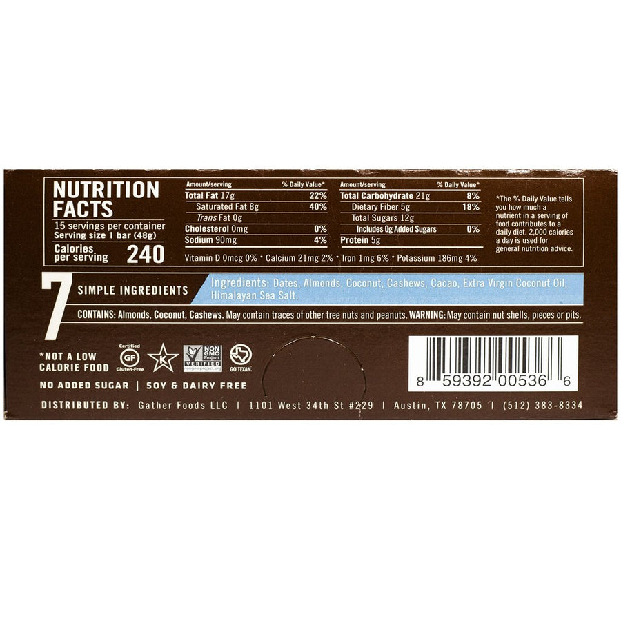Thunderbird Bar - Chocolate Coconut Cashew