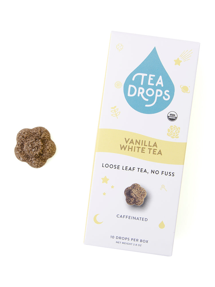 Tea Drops Loose Leaf Tea - Vanilla White Tea 10 ct