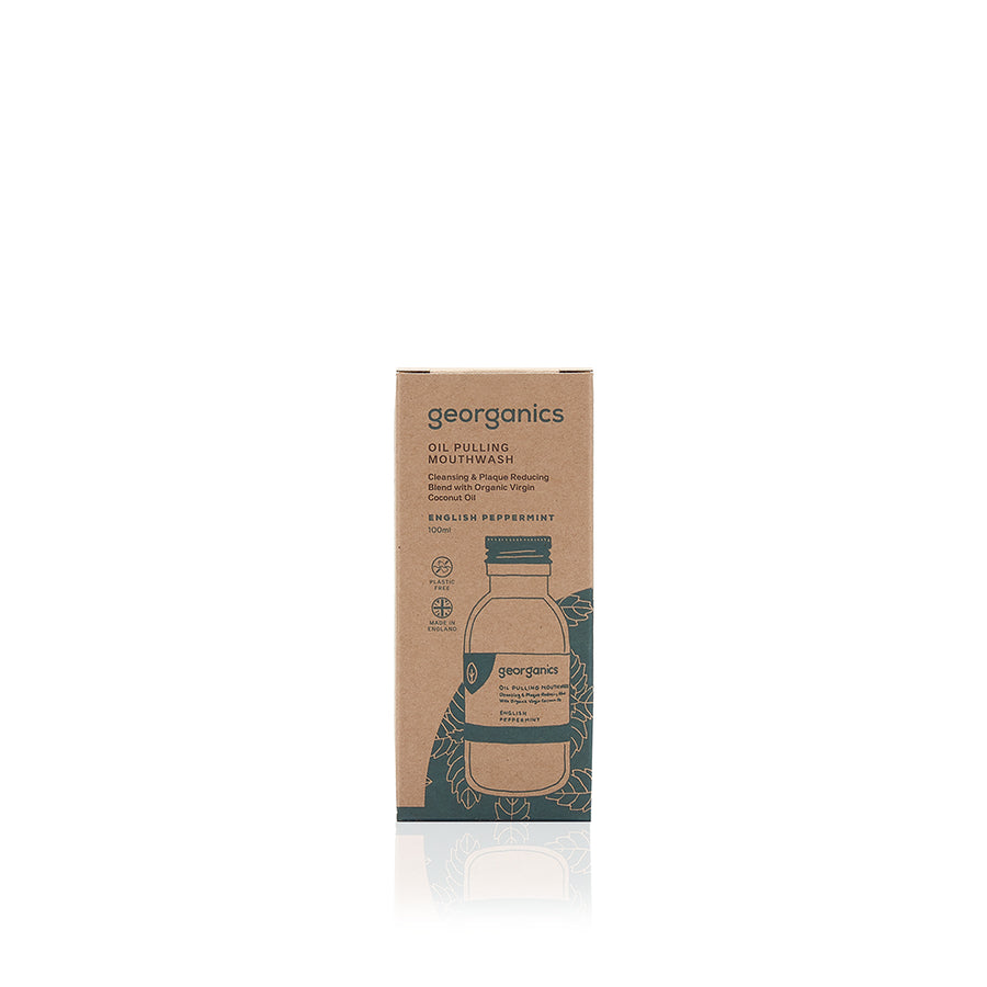 Georganics Oil Pulling Mouthwash - English Peppermint