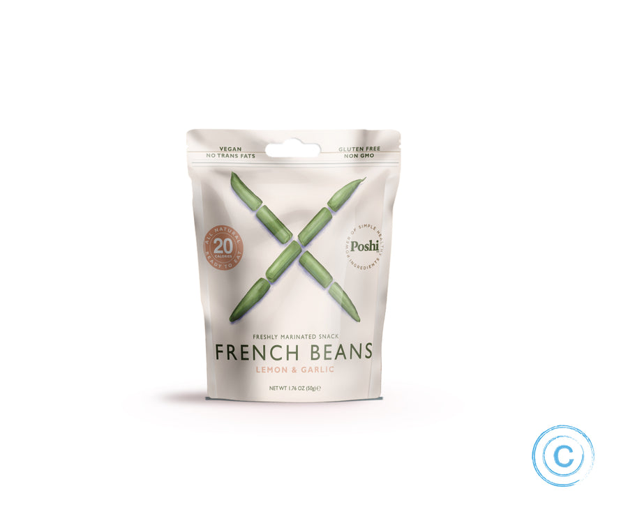Poshi French Beans - Lime & Garlic - Freshly Marinated Snack