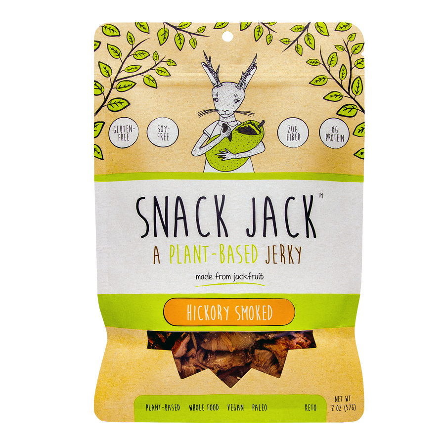 Snack Jack Jerky - A Plant-Based Jerky - Hickory Smoked
