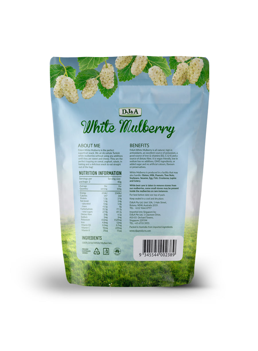 DJ&A White Mulberry - Dried Whole
