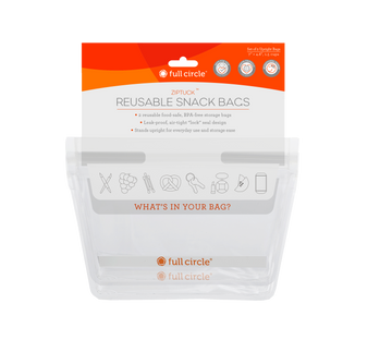 Full Circle Ziptuck Reusable Snack Bags