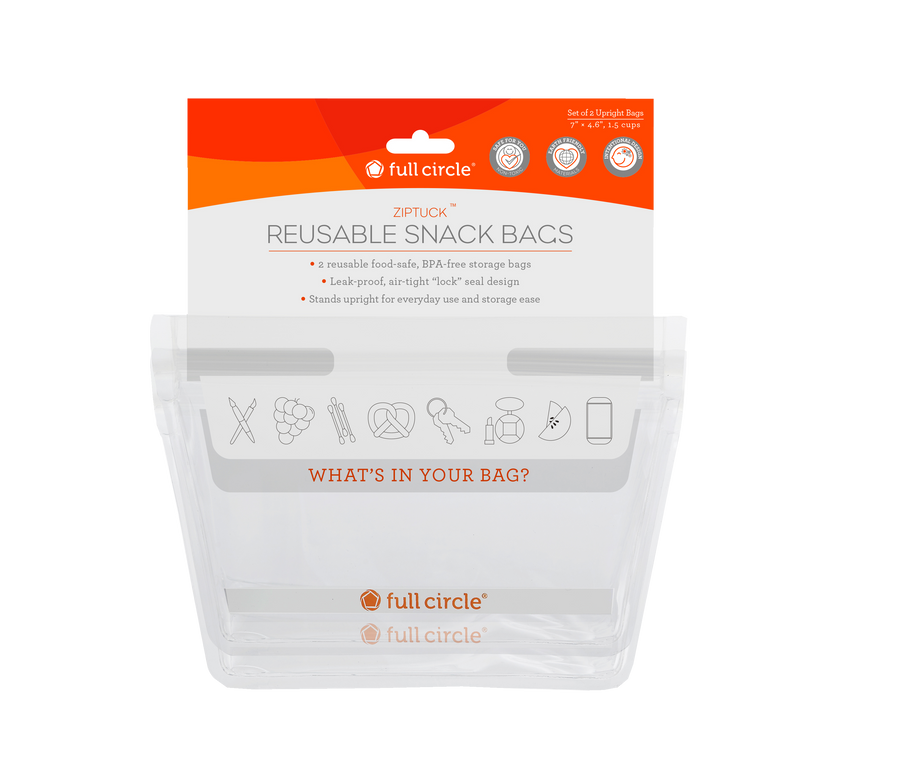 Full Circle Ziptuck Reusable Snack Bags