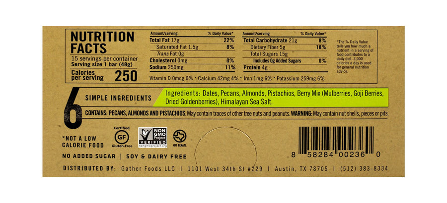 Thunderbird Bar - Pecan Goji Pistachio