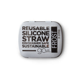 GoSili Extra-long Reusable Straw with Travel Tin