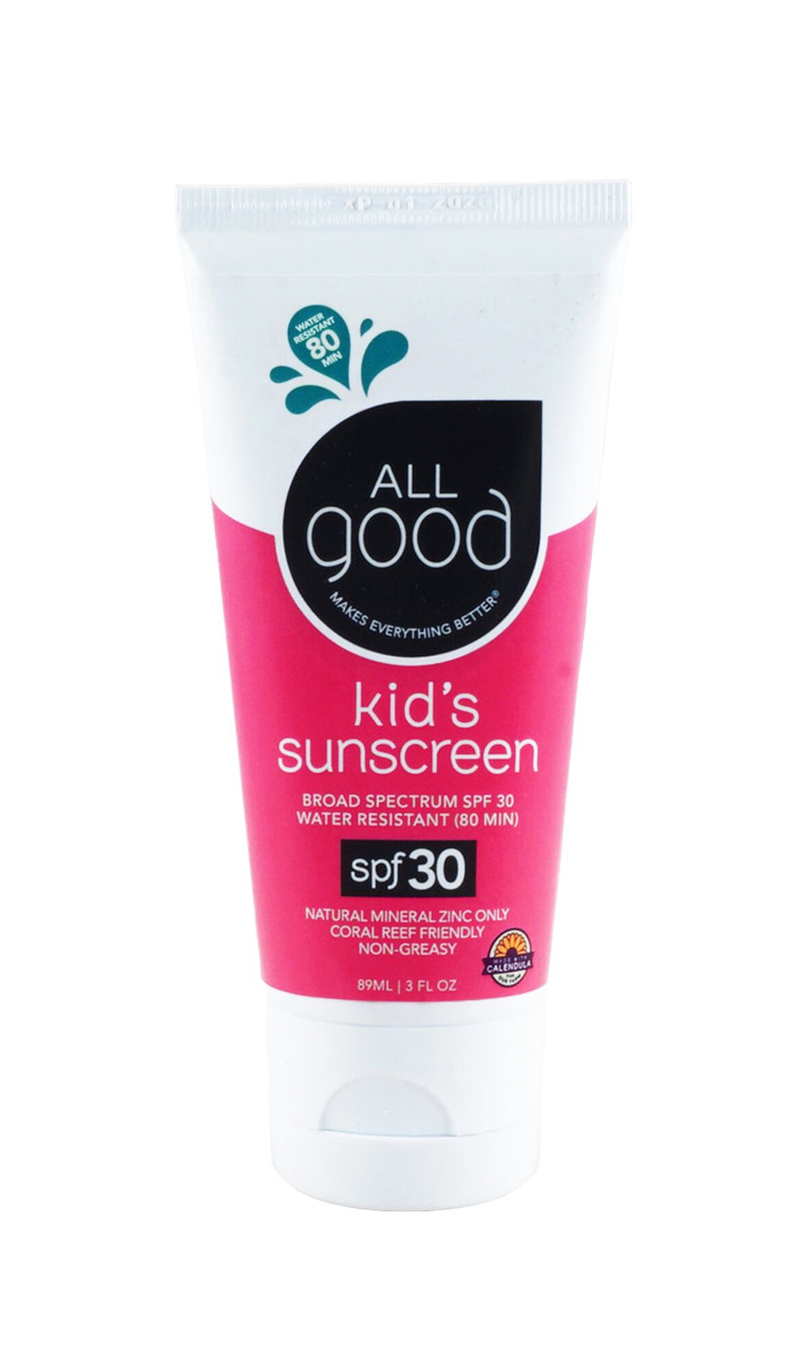 All Good SPF 30 Kid's Sunscreen Lotion, Water Resistant, 3 oz.