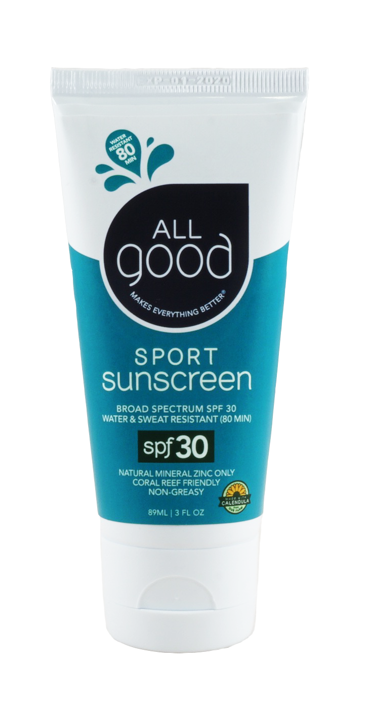 All Good SPF 30 Sport Sunscreen Lotion, Water Resistant, 3 oz.
