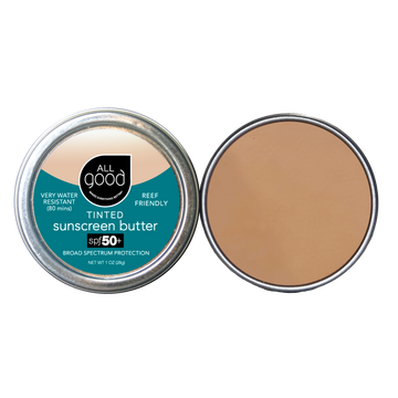 All Good SPF 50+ Tinted Zinc Sunscreen Butter, 1 oz.